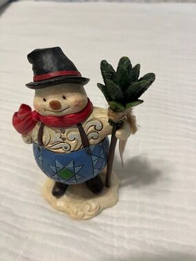 NWT Jim Shore Snowman Figurine.  “Keep your spirits up”